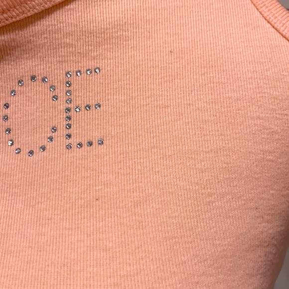 NWT Peach Rhinestoned “DANCE” Tank top - Picture 15 of 17